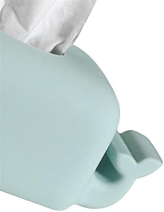 Caixa de lenço de mesa de silicone de baleia Ylyajy