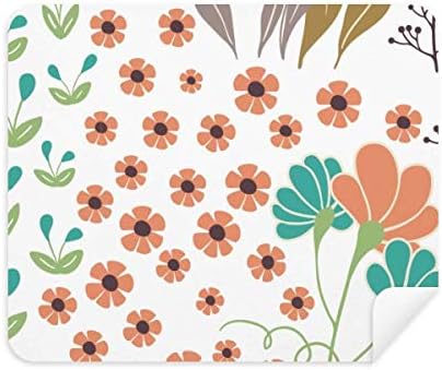 Greenorange Flower Pintura Limpeza de pano Clearner 2pcs Camurça tecido