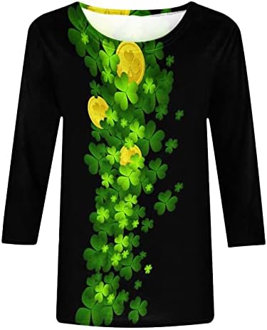 Túnica nova túnica feminina Irlanda Tshirt st. Jumper de camiseta do dia de Patrick