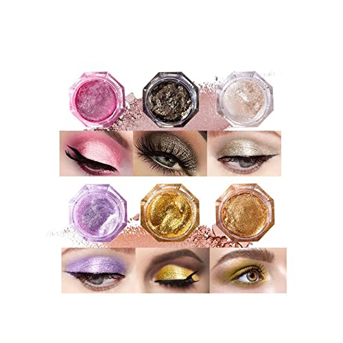 Zitiany 1pc Glitter Shadow, olho monocromático profissional exclusivo Jelly Gel Eyeshadow Powder Shimmer Shimmer Shadow