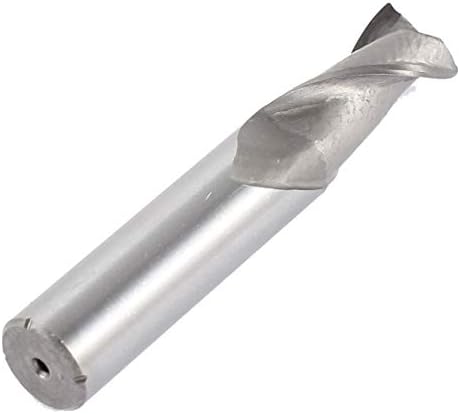 Aexit HSS 16 Titular da ferramenta x 16 x 32 x 92mm Frea de perfuração reta 2 flautas Cuttador de moagem de prata Cinza modelo: 31AS500QO147