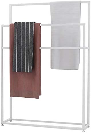 Posto de gradinha de toalhas wxxgy, suporte para toalhas independentes ao ar livre, toalha de metal, rack de secagem, banheiro para piscina/come/85 x 20 x 110