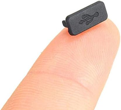 USB A Tipo Feminino Anti -Dust Plugs Tampa de tampa USB Protector de borracha preta 20pcs