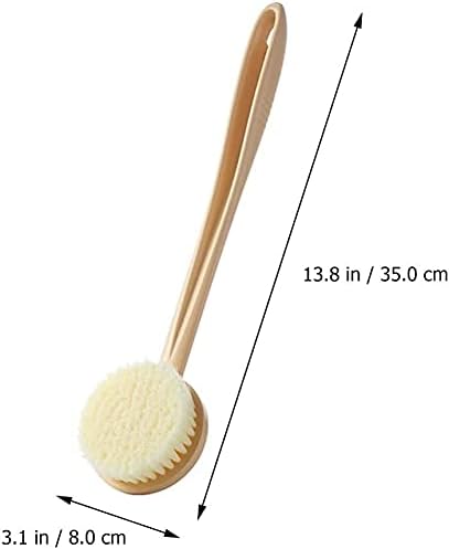 Escova de corpo ZCX 3pcs escova de banho alça longa limpeza corporal lavadora pincel de pele molhada seca para celulite