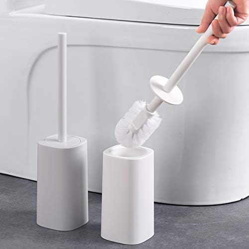 Escova de vaso sanitário zaahh pincel simples de vaso sanitário com base e tampa de escova de vaso sanitário doméstico define