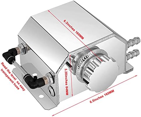 Memome JDM Universal 1L Radiator Radiator Recuperação de Recuperação de Recuperação de Água Reservatório Bottle Polished