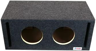 ATREND 8DQV 8 ”Subwoofer/gabinete de alto -falante com ventilação dupla feita nos EUA, cinza