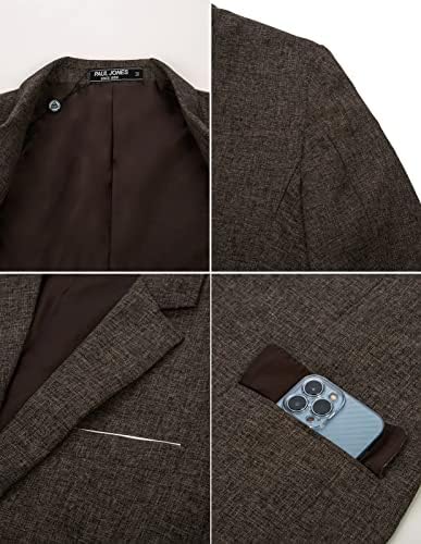 PJ Paul Jones Jones Casual One Button Suit Blazer Jacket Sport Casat