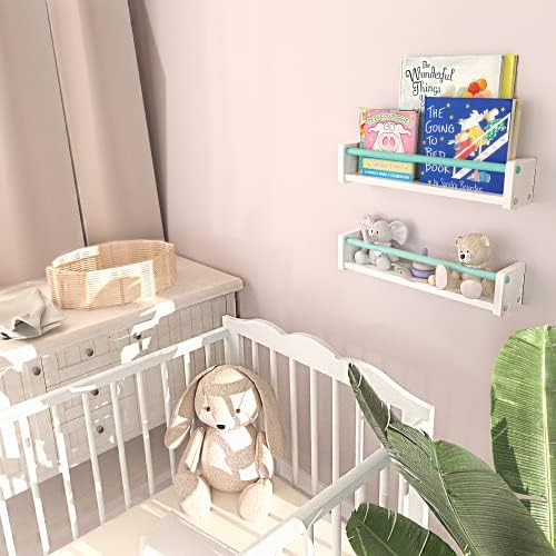 J Jackcube Design Mount Mount Kids Berçário Decoração Bookshelf Floating Wall Photo Photo Exibir Organizador de armazenamento