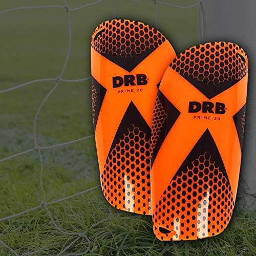 Drb Soccer Shin Guards Prime 2.0 | A proteção da almofada de EVA reduz choques e lesões | Argha de futebol Shin Pads para 3-15 crianças meninos e meninas guarranty