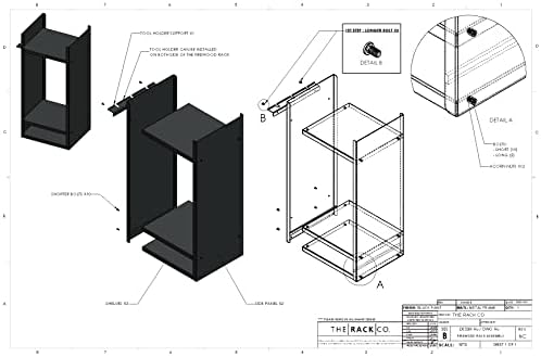 Therackco. Ferramentas para lenha e lareira, suporte de armazenamento de gavetas de madeira