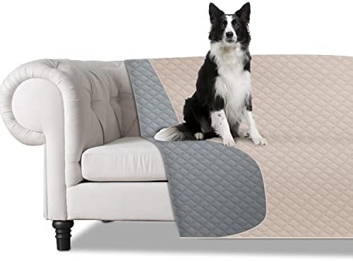 Cobertor de tampa de gato de cachorro impermeável comsmart, cobertor de móveis de prova urinária líquida anti-deslizamento, protetor de cobertor de estimação reversível para sofá sofá-cama piso do carro