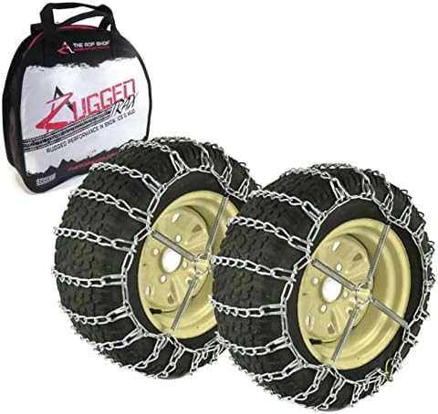 A ROP SHOP | Par de 4 cadeias de pneus e tensores de ligação para ATV sem ponto UTV se encaixa pneus 26x13x10