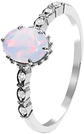 2023 requintado anéis de diamante vintage opal para mulheres anel de jóias de jóias do anel de jóias Planet Star Ring