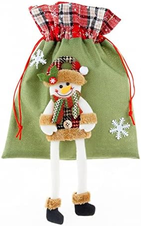 Nfina Christmas Decorations Bag Bag não tecido de bolsa de presente