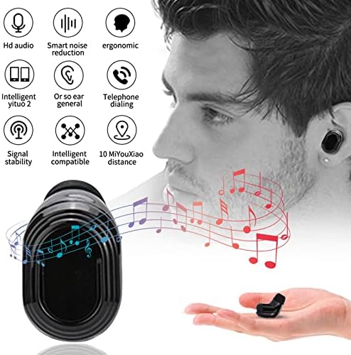 Charella 4#QA Mini Único ouvido Bluetooth fone de aparelho estéreo