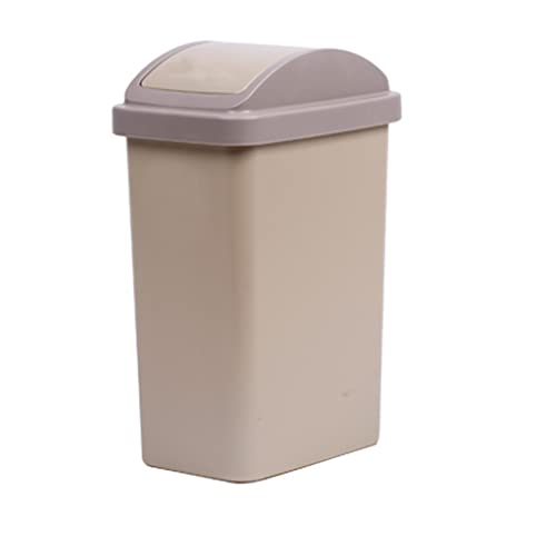 Lixo de lixo de zalord lata doméstica cozinha quadrada lixo de lata de lata de lata de lixo banheiro de lixo com lata de lixo de tampa, latas de lixo de cesto de lixo swingtop para cozinha