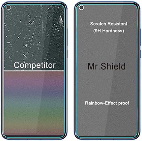 Mr.Shield projetado para a Huawei Honor 20 Pro [vidro temperado] [3-Pack] Protetor de tela com substituição ao longo da vida