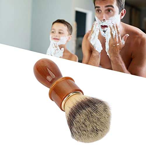 Pincel de barbear, escova de barbear, escova de barbear masculino para casa de cabeleireiro resina ergonômica manuseio de cabelo macio