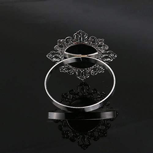 Stobok 12pcs Metal Nardiness Anéis de shiestone serveriptete fivelas decoração de banquet jantar guardas para festas de casamento mesa de jantar de jantar róse