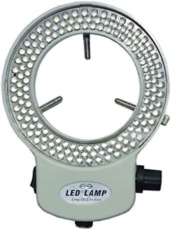 Kit de acessórios para microscópio para adultos ajustáveis ​​144 luminária de luz de anel LED Illuminator para consumíveis de laboratório de microscópio estéreo da indústria