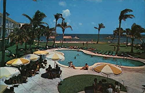 Sun Castle Club Pompano Beach, Florida FL Original Vintage Post cartão