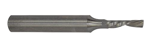 LMT ONSRUD 62-712 Solid Carboid Downcut Spiral O Ferramenta de corte de flauta, polegada, acabamento não revestido, hélice de 21 graus, 1 flauta, 2,0000 comprimento total, 0,1250 Diâmetro de corte, 0,2500 Diâmetro do Shank de Shank