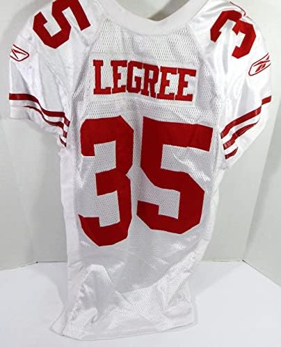2010 SAN FRANCISCO 49ers Mark Legree 35 Jogo emitido White Jersey 44 DP33915 - Jerseys não assinados da NFL usada