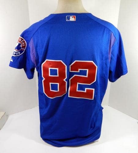 2003-04 Montreal Expos #82 Game usou Blue Jersey BP St L 805 - Jerseys MLB usada MLB usada