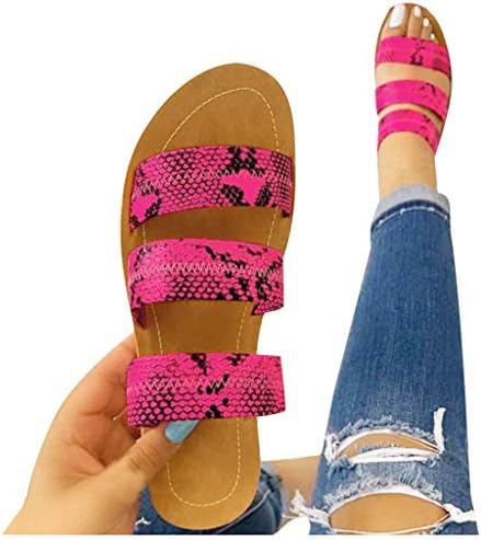 Mulheres de sandálias de verão chinelas de ladrinhas sandálias de praia de padrões grandes chinelos planos chinelos