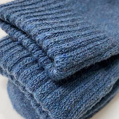 5 pares meias de inverno feminino, lã grossa quente e respirável aconchegante, multicolorido, presente para feminino.Size 5-9