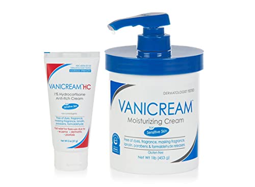 Creme de pele hidratante de Vanicream, 16 oz e limpador facial suave de Vanicream, 8 oz
