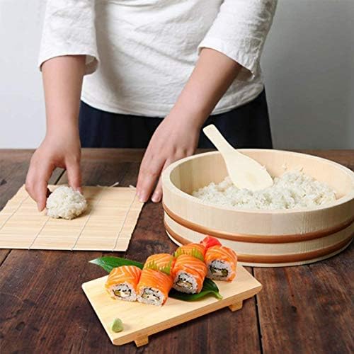Hemoton Wooden Baking Baking Pão Banneton, Prova Cesta de Sushi Rice japonês Bucket para cozinha