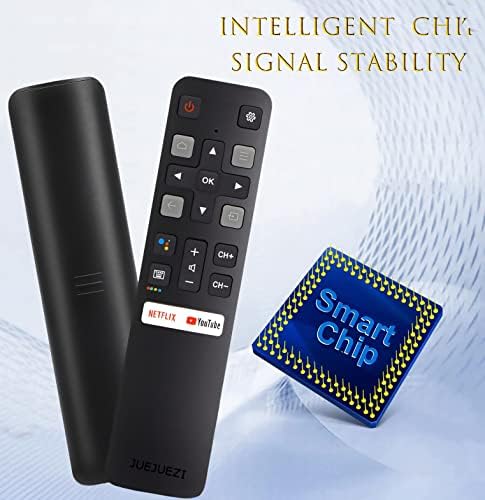 Voice Remote Control for TCL Android TV, New Upgraded Replacement RC802V for TCL TVs, 40S330 32S330 40S334 32S334 70S430 32A325