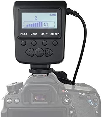 Controle de brilho flash de anel de led de LED canMeelux fornece tela LCD e anéis de filtro de lente 8pcs para Canon Nikon
