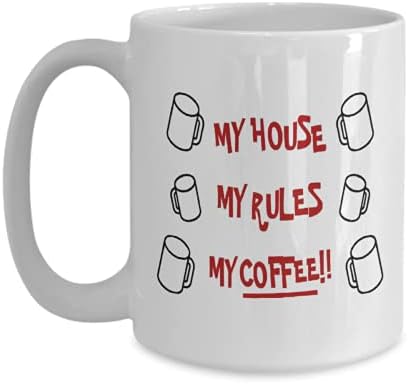 Minha casa minhas regras meu café !! Facas de Facas Originais de 15 onças de 11 onças de caneca