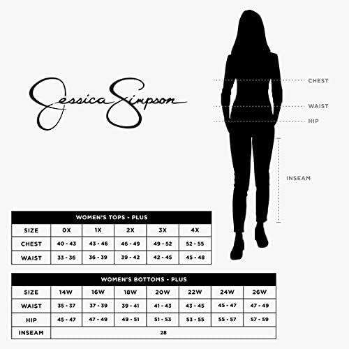 Jessica Simpson feminina flexo fleto shirt gráfico malha