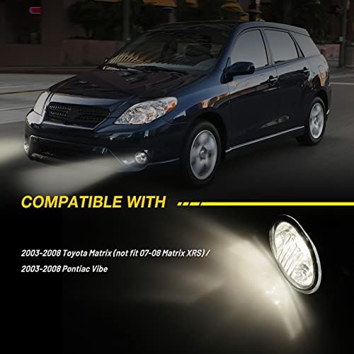 Luzes de nevoeiro Autowiki Fit para Toyota Matrix 2003-2008, Pontiac Vibe 2003-2008 Montagem de luz de nevoeiro 2pcs