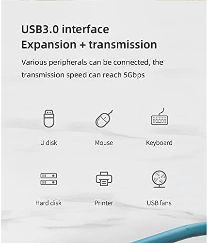 Estação de encaixe portátil de multifuncional shypt USB C a 4K Compatível com HDMI USB 3.0 PD para MacBook Pro