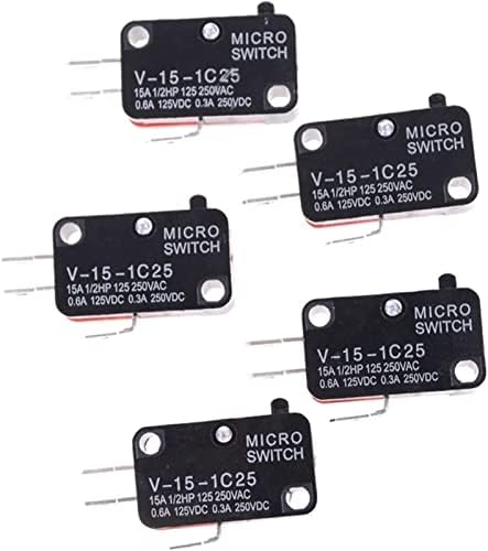 Berrysun Micro Switches 10pcs/lote grande micro-switch V-15-1C25, Silver Point V-15-IC25 forno de microondas, interruptor de contato, interruptor de tato de ponto de cobre