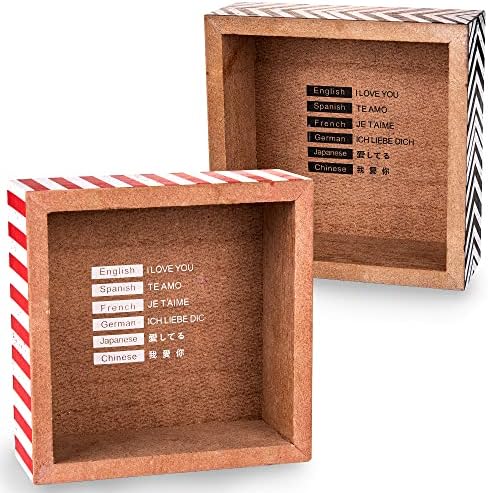 Laboos Box Sign - Sinais de madeira decorativos com provérbios - Caixa fofa canta com citações - elegante decoração de banheiro Arte