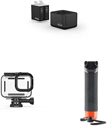 Carregador de bateria dupla GoPro + 2 baterias enduro e moradia protetora - acessórios oficiais da GoPro e Andler