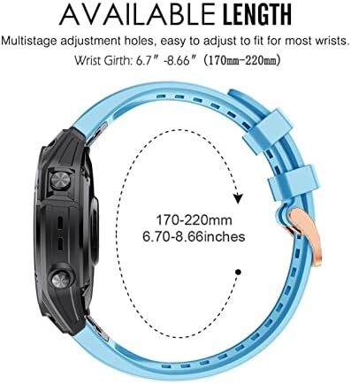 Otgkf Silicone Smart Watch Band para Garmin Fenix ​​7 7x 7s 6x 6 Pro 5x 5 mais 3HR FASE FIT RELUMENTO RÁPIDO 20 22 22MM