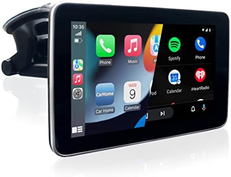 Exibição de entretenimento portátil de 7 de 7 - Tela do CarPlay sem fio e sem fio, jogo de tela Touch Screen e Android Auto,