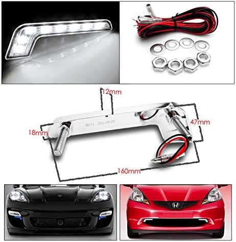 ZMAUTOPARTS PROJETOR BLACK FARECTLAMPS com luzes DRL de 6,25 LED branco para 2008-2011 Subaru Impreza