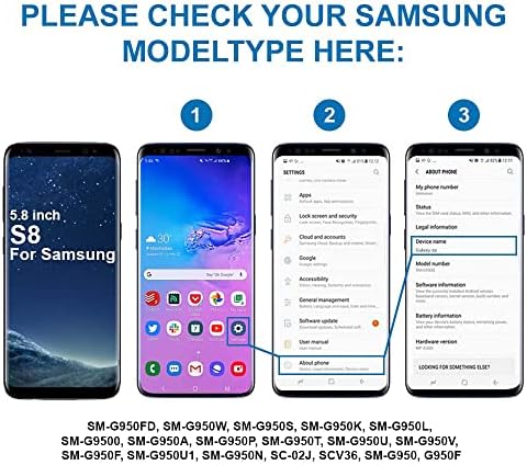 MMOBiel Dual SIM Card Slot Bandejas Substituição compatível com Samsung Galaxy S8 / S8 Plus 2017 - incl. Junta de borracha