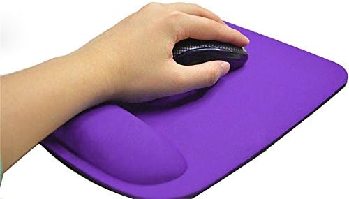 Almofada de mouse kexdaaf com suporte de pulso de espuma de memória, mousepad ergonômico de borracha não deslizante para alívio da dor em casa/escritório