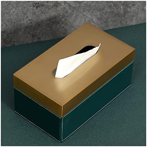 SDFGH Paper Box Box Metal Home Room Home Hotel Hotel Coffee Tabel Caixa de armazenamento de papel (Cor: A, tamanho