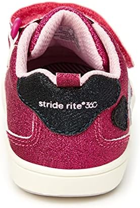 Stride Rite 360 ​​meninas de tênis reese, rosa, 3 infantil nós