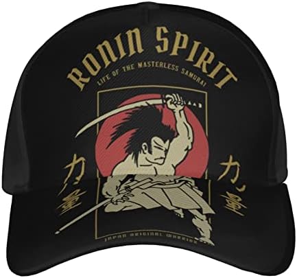 Ronin Warriors Cap Hat Sun Capt Ajusta Capdo de esportes ao ar livre para unissex preto
